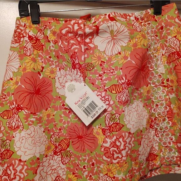 Key West bee's knees lacey wrap skort- perfect poplin Size 4 - Picture 7 of 8